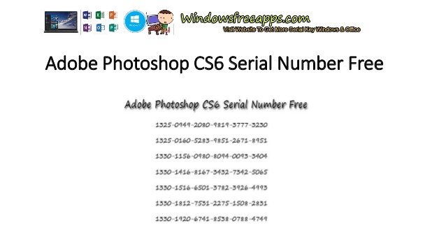 Adobe photoshop cs6 serial key for mac